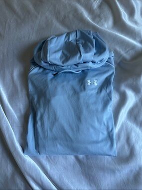 Under Armour women Sky Blue Hoodie with Logo